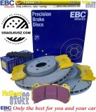 Przednie klocki YellowStuff + NACINANE tarcze hamulcowe 380mm EBC seria USR Jeep Grand Cherokee SRT 2012-