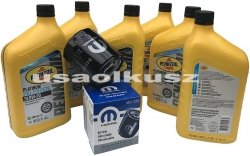 Olej Pennzoil 0W20 oraz oryginalny filtr Dodge Dart 2,4