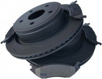 Tylne klocki oraz NACINANE tarcze hamulcowe BB-TECH SLOTTED Chrysler Aspen