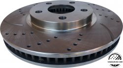 Przednia WIERCONA NACINANA tarcza hamulcowa 303mm Oldsmobile Intrigue 1998-1999 HD Brakes