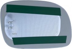 Szkło lusterka lewe PODGRZEWANE WYPUKŁE SFERYCZNE Chrysler Voyager Town Country 1996-2008