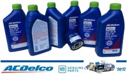 Filtr + olej silnikowy 5W30 Dexos1 Gen3 Full Synthetic API SP ACDelco GMC Savana 2003-2006