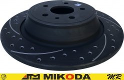 Tylna WIERCONA NACINANA tarcza hamulcowa ATM 316mm BLACK Lincoln MKZ 2017-2020