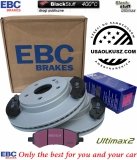 Przednie klocki Ultimax2 + tarcze hamulcowe EBC seria PREMIUM Dodge Durango 2007-2009