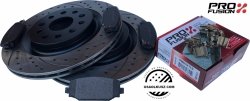 Tylne klocki + WENTYLOWANE NACINANE WIERCONE tarcze hamulcowe 350mm Jeep Grand Cherokee WL 2021-