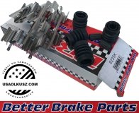 Zestaw montażowy klocków oraz osłony prowadnic tylnego zacisku hamulcowego Jeep Gladiator JT