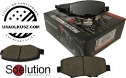 Ceramiczne klocki hamulcowe tylne z zestawem montażowym Dodge Nitro