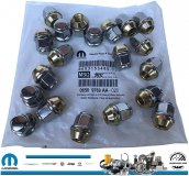 20 szt chromowanych nakrętek koła 19mm MOPAR Dodge Caravan 2001-