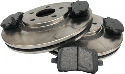 Przednie klocki + tarcze hamulcowe 296mm Pontiac G5 2007-2009
