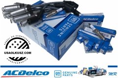 ORYGINALNE przewody GM + IRYDOWE świece zapłonowe ACDelco GMC Sierra 1500 V8 2014-