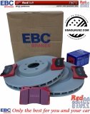 Przednie CERAMICZNE klocki RedStuff + tarcze hamulcowe 355mm EBC seria PREMIUM Ford Mustang 2005-2014