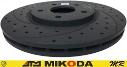 Przednia WIERCONA NACINANA tarcza hamulcowa 330mm GEOMET Dodge Caravan 2012-