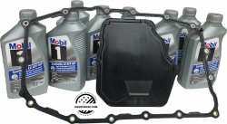 Filtr uszczelka olej Mobil1 Synthetic LV ATF HP DEXTRON skrzyni biegów 8L90 GMC Yukon 2015-2017