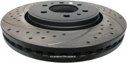 Przednia WIERCONA nacinana tarcza hamulcowa Ford Expedition 2007-