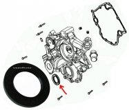 Oryginalny MOPAR uszczelniacz przód silnika Jeep Cherokee 3,7 V6