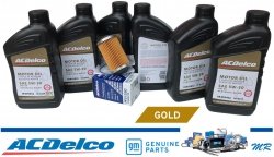 Filtr + olej silnikowy ACDelco Gold Synthetic Blend 5W30 API SP GF-6 Oldsmobile Intrigue 3,5 V6