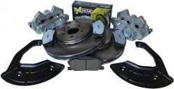 Przednie klocki POWERSTOP Z26 + zaciski + tarcze hamulcowe 370mm Lancia Thema 2011-