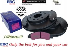 Przednie klocki Ultimax2 + tarcze hamulcowe 330mm EBC seria PREMIUM Chevrolet Avalanche 1500 2009-2013