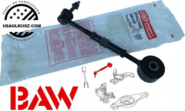 Wahacz poprzeczny drążek regulacyjny tylnego zawieszenia Ford Taurus 2011-