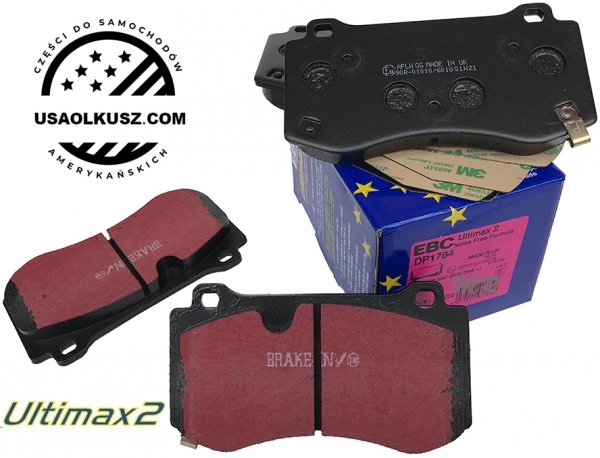 Przednie klocki Ultimax2 + tarcze hamulcowe 360mm EBC seria GD Dodge Charger SRT Scat Pack