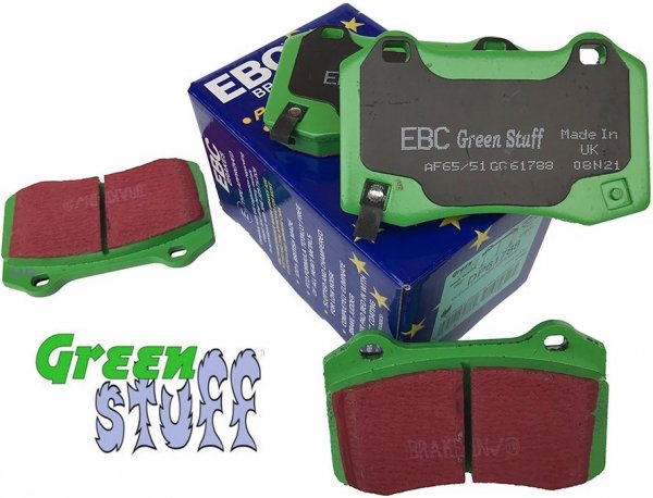 Tylne klocki GreenStuff + NAWIERCANE NACINANE tarcze hamulcowe 350mm EBC seria GD Dodge Magnum SRT-8 6,1 V8