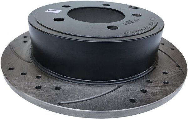Tylna WIERCONA nacinana tarcza hamulcowa BLACK 262mm Jeep Patriot