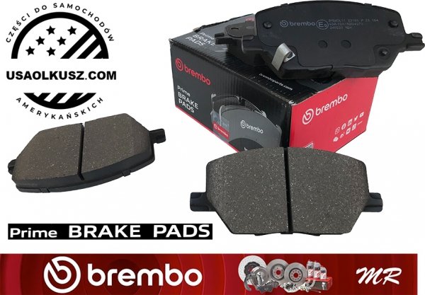Przednie klocki BREMBO + WIERCONE tarcze hamulcowe RED Jeep Compass 2018-