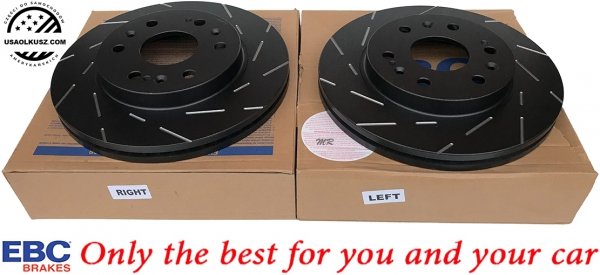Przednia NACINANA tarcza hamulcowa 330mm EBC seria USR GMC Yukon 2007-