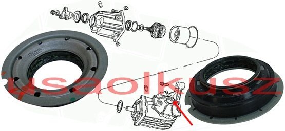 Uszczelniacz półosi tylnej Dodge Journey AWD