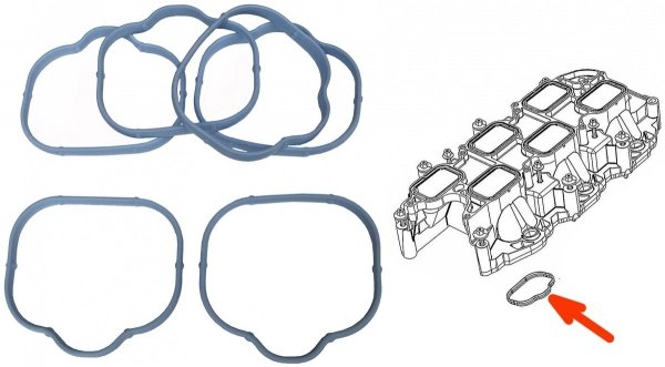 Zestaw dolnych uszczelek kolektora ssącego Jeep Grand Cherokee 3,6 V6 -2015