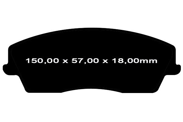Przednie klocki GreenStuff + NACINANE tarcze hamulcowe 320mm EBC seria USR Chrysler 300C RWD V6