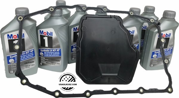 Filtr uszczelka olej Mobil1 Synthetic LV ATF HP DEXTRON skrzyni biegów 8L45 8L90 Cadillac CTS 2016-2019
