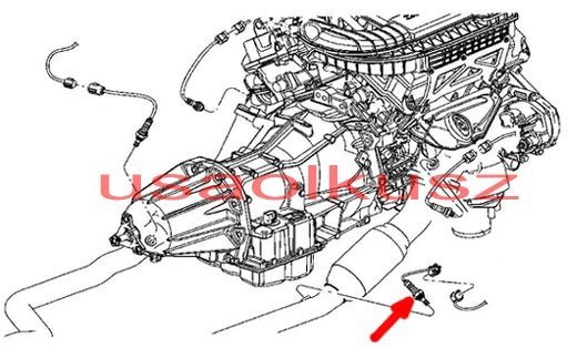 Sonda lambda tylna prawa Chrysler 300C 3,5 V6 2008-2009