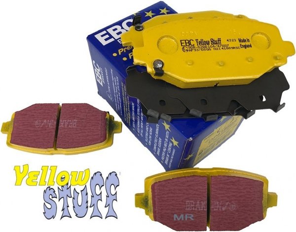 Tylne klocki YellowStuff + tarcze hamulcowe 328mm EBC seria Premium Fiat Freemont 2012-