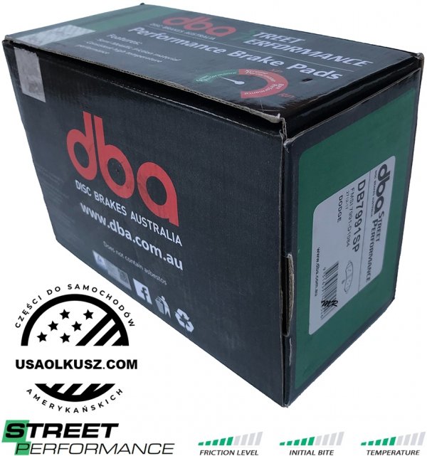 Przednie klocki Street Performance + tarcze hamulcowe DBA 4000 T3 Dodge Durango 2007-2009