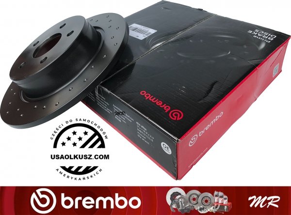 Tylne klocki + tarcze hamulcowe brembo XTRA 280mm Ford Escape 2013-2016
