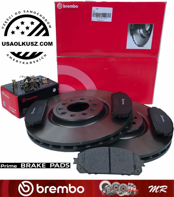 Klocki tarcze hamulcowe przednie 330mm BREMBO Jeep Cherokee KL 2014-2015