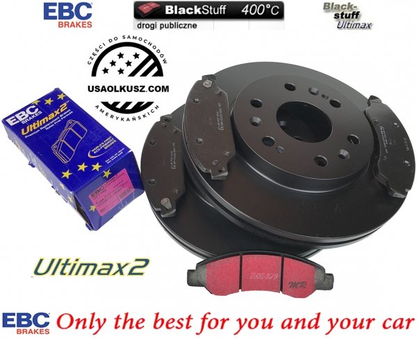 Przednie klocki Ultimax2 + tarcze hamulcowe 330mm EBC seria PREMIUM Chevrolet Tahoe 2007-2008