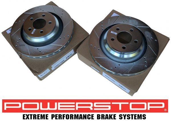 Tylna WIERCONA NACINANA tarcza hamulcowa 350mm POWERSTOP Chrysler 300C SRT