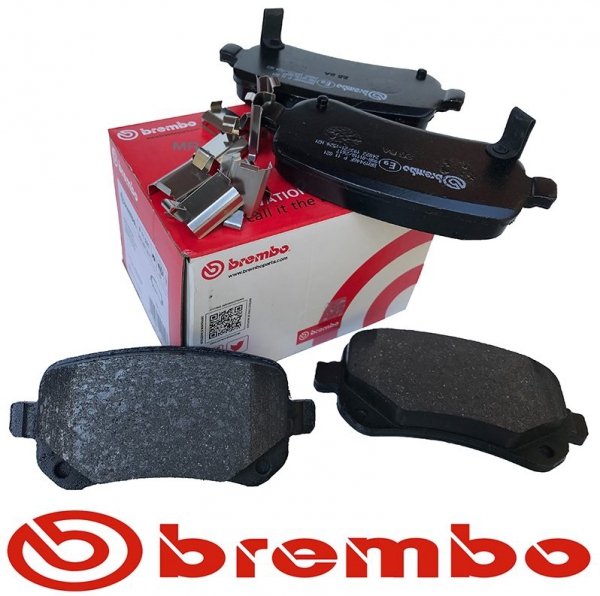 Tylne klocki BREMBO + WIERCONE tarcze hamulcowe 305mm RED Volkswagen Routan