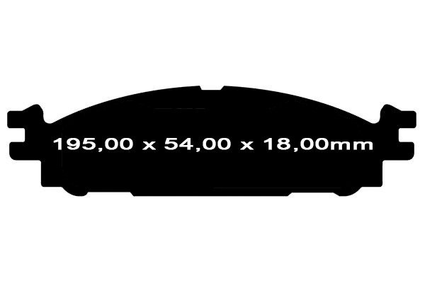 Przednie klocki Ultimax2 + tarcze hamulcowe 325mm EBC seria Premium Lincoln MKT 2012-2019