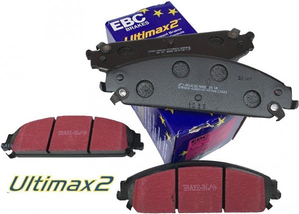 Przednie klocki Ultimax2 + tarcze hamulcowe 345mm EBC seria GD Dodge Challenger