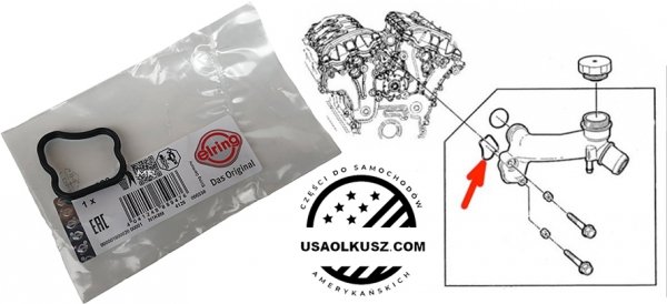 Uszczelka króćca kolektora wodnego Chevrolet Camaro 3,6 V6 -2015