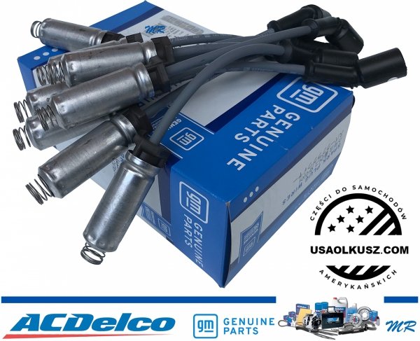 ORYGINALNE przewody GM + IRYDOWE świece zapłonowe ACDelco Chevrolet Camaro SS 6,2 V8 2016-
