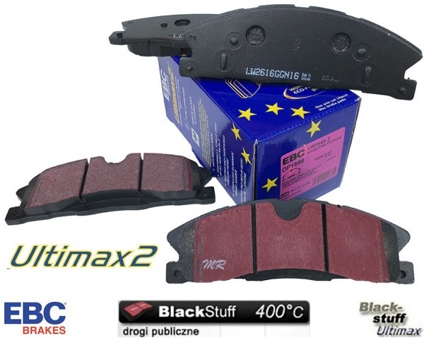 Klocki hamulcowe przednie EBC Ultimax2 do tarcz 352mm Ford Explorer 2013-