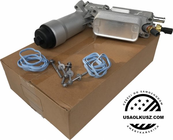 ALUMINIOWA obudowa filtra oleju z chłodnicą oraz czujnikami Fiat Freemont 3,6 V6 -2013