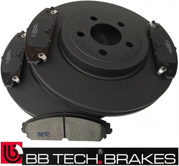 Przednie klocki oraz tarcze hamulcowe 345mm BB-TECH Dodge Charger