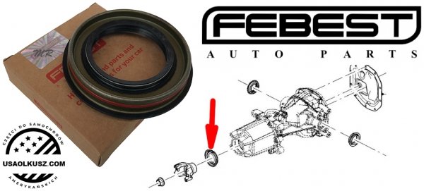 Uszczelniacz wałka ataku tylnego mostu Lincoln MKX AWD 2007-2012