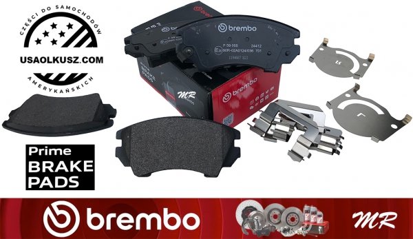 Klocki hamulcowe przednie brembo Prime z zestawem montażowym Buick Regal 2,0 2014