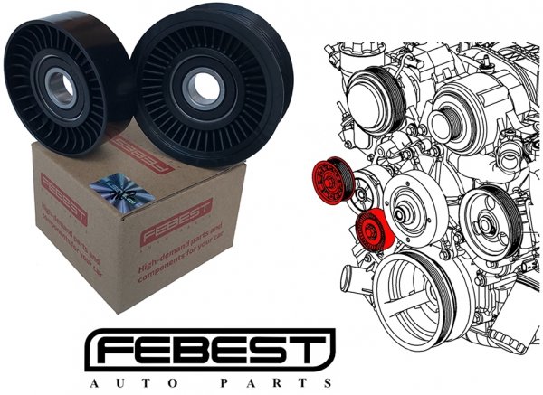 Rolki napinacza paska MICRO 78/76 Chrysler Aspen 4,7 V8